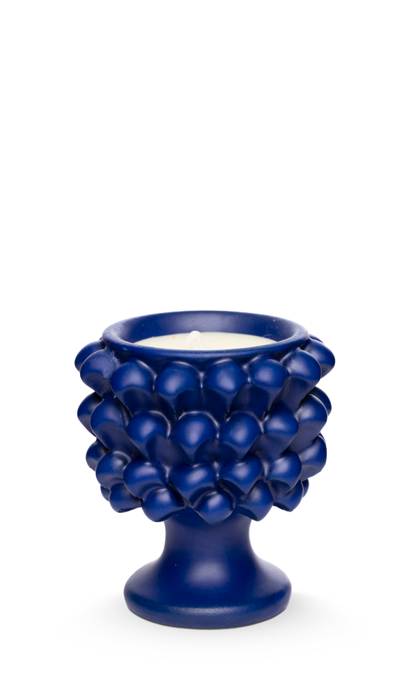 Elisir-di-luce-mezza-pigna-opaca-blu-piccola