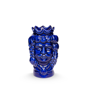 Testa di moro blu uomo h 13 cm